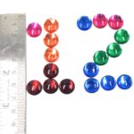 Premium Acrylic Round Cabochon Gems stone 12mm (130Pc)
