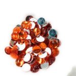 Premium Acrylic Round Cabochon Gems stone 12mm (130Pc) - Image 13
