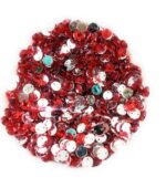12 Cut Round Flatback Two Holes Sew-On Rhinestone Crystals Acrylic Beads,Kundan Stone with Hole for Sewing Modal Jewellery Making Embroidery and Craft Work  6mm (1040Pc) - Image 3