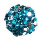 12 Cut Round Flatback Two Holes Sew-On Rhinestone Crystals Acrylic Beads,Kundan Stone with Hole for Sewing Modal Jewellery Making Embroidery and Craft Work  8mm (980Pc) - Image 6