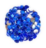 12 Cut Round Flatback Two Holes Sew-On Rhinestone Crystals Acrylic Beads,Kundan Stone with Hole for Sewing Modal Jewellery Making Embroidery and Craft Work  8mm (980Pc) - Image 5