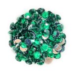 12 Cut Round Flatback Two Holes Sew-On Rhinestone Crystals Acrylic Beads,Kundan Stone with Hole for Sewing Modal Jewellery Making Embroidery and Craft Work  8mm (980Pc) - Image 11