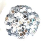 12 Cut Round Flatback Two Holes Sew-On Rhinestone Crystals Acrylic Beads,Kundan Stone with Hole for Sewing Modal Jewellery Making Embroidery and Craft Work  8mm (980Pc) - Image 10