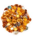 12 Cut Round Flatback Two Holes Sew-On Rhinestone Crystals Acrylic Beads,Kundan Stone with Hole for Sewing Modal Jewellery Making Embroidery and Craft Work  8mm (980Pc) - Image 8