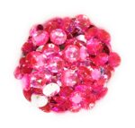 12 Cut Round Flatback Two Holes Sew-On Rhinestone Crystals Acrylic Beads,Kundan Stone with Hole for Sewing Modal Jewellery Making Embroidery and Craft Work  10mm (490Pc) - Image 11