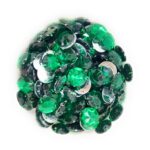 12 Cut Round Flatback Two Holes Sew-On Rhinestone Crystals Acrylic Beads,Kundan Stone with Hole for Sewing Modal Jewellery Making Embroidery and Craft Work  10mm (490Pc) - Image 8