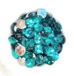 12 Cut Round Flatback Two Holes Sew-On Rhinestone Crystals Acrylic Beads,Kundan Stone with Hole for Sewing Modal Jewellery Making Embroidery and Craft Work  10mm (490Pc) - Image 4