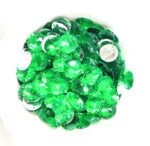 12 Cut Round Flatback Two Holes Sew-On Rhinestone Crystals Acrylic Beads,Kundan Stone with Hole for Sewing Modal Jewellery Making Embroidery and Craft Work  10mm (490Pc) - Image 2