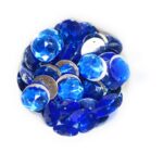 12 Cut Round Flatback Two Holes Sew-On Rhinestone Crystals Acrylic Beads,Kundan Stone with Hole for Sewing Modal Jewellery Making Embroidery and Craft Work  12mm (480Pc) - Image 10