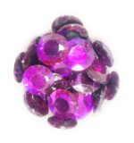 12 Cut Round Flatback Two Holes Sew-On Rhinestone Crystals Acrylic Beads,Kundan Stone with Hole for Sewing Modal Jewellery Making Embroidery and Craft Work  14mm (210Pc) - Image 10