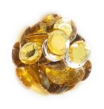 12 Cut Round Flatback Two Holes Sew-On Rhinestone Crystals Acrylic Beads,Kundan Stone with Hole for Sewing Modal Jewellery Making Embroidery and Craft Work  14mm (210Pc) - Image 8