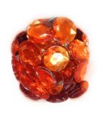 12 Cut Round Flatback Two Holes Sew-On Rhinestone Crystals Acrylic Beads,Kundan Stone with Hole for Sewing Modal Jewellery Making Embroidery and Craft Work  14mm (210Pc) - Image 5