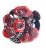 12 Cut Round Flatback Two Holes Sew-On Rhinestone Crystals Acrylic Beads,Kundan Stone with Hole for Sewing Modal Jewellery Making Embroidery and Craft Work  14mm (210Pc) - Image 4