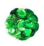 12 Cut Round Flatback Two Holes Sew-On Rhinestone Crystals Acrylic Beads,Kundan Stone with Hole for Sewing Modal Jewellery Making Embroidery and Craft Work  14mm (210Pc) - Image 3