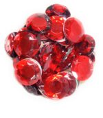 12 Cut Round Flatback Two Holes Sew-On Rhinestone Crystals Acrylic Beads,Kundan Stone with Hole for Sewing Modal Jewellery Making Embroidery and Craft Work  14mm (210Pc) - Image 2