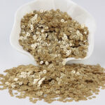 Glittering Gold Sparkle Sequins – Textured 5mm Round for Sewing, Crafting, and Event Decor