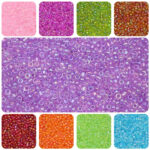 Iridescent Glass Seed Bead Collection -Multi shade- Translucent Luster Finish (11/0)