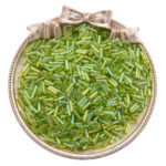 Premium Glass Cutdana Tube Beads for Aari & Maggam Work - Multi shade - Image 3