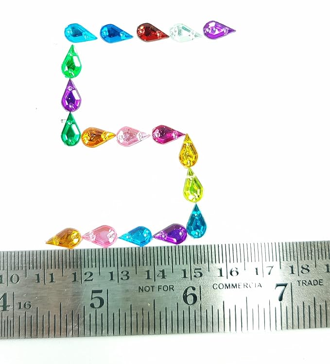 71biRBOLg0L._SX679_ (1) Drop Flatback Two Holes Sew-On Rhinestone Crystals Acrylic Beads,Kundan Stone with Hole for Sewing Modal Jewellery Making Embroidery and Craft Work ( DROP/8X4/1000PC) - Image 1