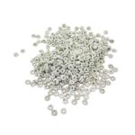 Noori Bead , 3mm Round Acrylic Beads for Jewelry, Rakhi, Embroidery & Craft Making (Silver & Golden) - Image 4