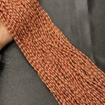 LeCraft Royal Premium Copper Metallic Rice /Wheat Beads(4mm)(80Beads x 15Lines per bunch)(5Bunch)