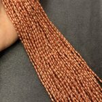 LeCraft Royal Premium Copper Metallic Drop Beads(3mm)(80Beads x 15Lines per bunch)(5Bunch)