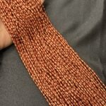 LeCraft Royal Premium Copper Metallic Drop Beads(4mm)(80Beads x 15Lines per bunch)