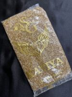 Lecraft Royal Premium Golden Cutdana – Faceted Glass Cut Beads (Karthana) for Aari ; Zardosi Embroidery(11/0)