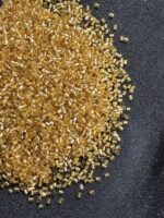 Lecraft Royal Premium Golden Cutdana – Faceted Glass Cut Beads (Karthana) for Aari ; Zardosi Embroidery(11/0) - Image 3