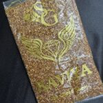 Lecraft Royal Premium Golden Cutdana – Faceted Glass Cut Beads (Karthana) for Aari ; Zardosi Embroidery(11/0)