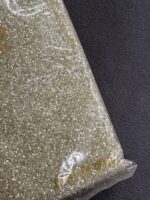 Lecraft Royal Premium light Golden Cutdana – Faceted Glass Cut Beads (Karthana) for Aari ; Zardosi Embroidery(14/0) - Image 4