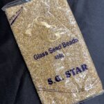 Lecraft Royal Premium Golden Cutdana – Faceted Glass Cut Beads (Karthana) for Aari ; Zardosi Embroidery(Size-14/0)