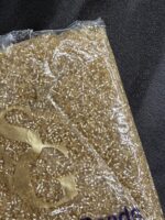 Lecraft Royal Premium Golden Cutdana – Faceted Glass Cut Beads (Karthana) for Aari ; Zardosi Embroidery(Size-14/0) - Image 4