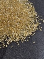 Lecraft Royal Premium Golden Cutdana – Faceted Glass Cut Beads (Karthana) for Aari ; Zardosi Embroidery(Size-14/0) - Image 3