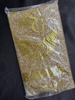 Lecraft Royal Premium Golden Cutdana – Faceted Glass Cut Beads (Karthana) for Aari ; Zardosi Embroidery(Size-14/0)