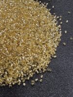 Lecraft Royal Premium Golden Cutdana – Faceted Glass Cut Beads (Karthana) for Aari ; Zardosi Embroidery(Size-14/0) - Image 3