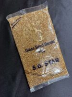 Lecraft Royal Premium Golden Cutdana – Faceted Glass Cut Beads (Karthana) for Aari ; Zardosi Embroidery(Size-14/0)