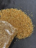 Lecraft Royal Premium Golden Cutdana – Faceted Glass Cut Beads (Karthana) for Aari ; Zardosi Embroidery(Size-14/0) - Image 2