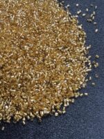 Lecraft Royal Premium Golden Cutdana – Faceted Glass Cut Beads (Karthana) for Aari ; Zardosi Embroidery(Size-14/0) - Image 3