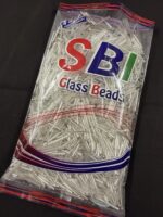 LeCraft Royal Premium Silver Glass Tube Beads(25mm)