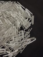 LeCraft Royal Premium Silver Glass Tube Beads(25mm) - Image 3