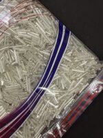 LeCraft Royal Premium Silver Glass Tube Beads(18mm) - Image 4