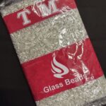 LeCraft Royal Premium Silver Glass Tube Beads(6mm)