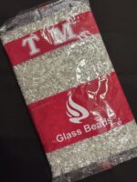 LeCraft Royal Premium Silver Glass Tube Beads(6mm)