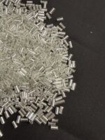 LeCraft Royal Premium Silver Glass Tube Beads(6mm) - Image 3