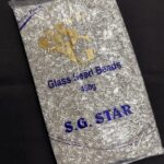 LeCraft Royal Premium Silver Glass Tube Beads(6mm)