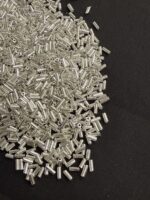 LeCraft Royal Premium Silver Glass Tube Beads(6mm) - Image 3