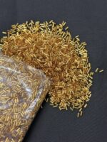 LeCraft Royal Premium Dark Gold Cut Dana / Tube Beads for Aariwork(6mm) - Image 2