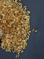 LeCraft Royal Premium Dark Gold Cut Dana / Tube Beads for Aariwork(6mm) - Image 3