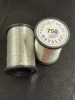 Dayalji 750 Metallic Zari Embroidery Thread - Silver - Image 2